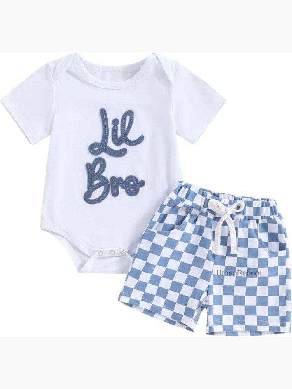 Baby Brother Romper and Shorts Set Summer Cotton Blend